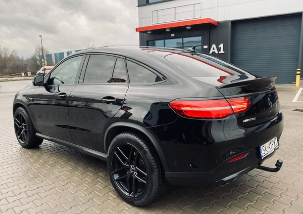 Mercedes-Benz GLE cena 186311 przebieg: 99000, rok produkcji 2017 z Trzebinia małe 529